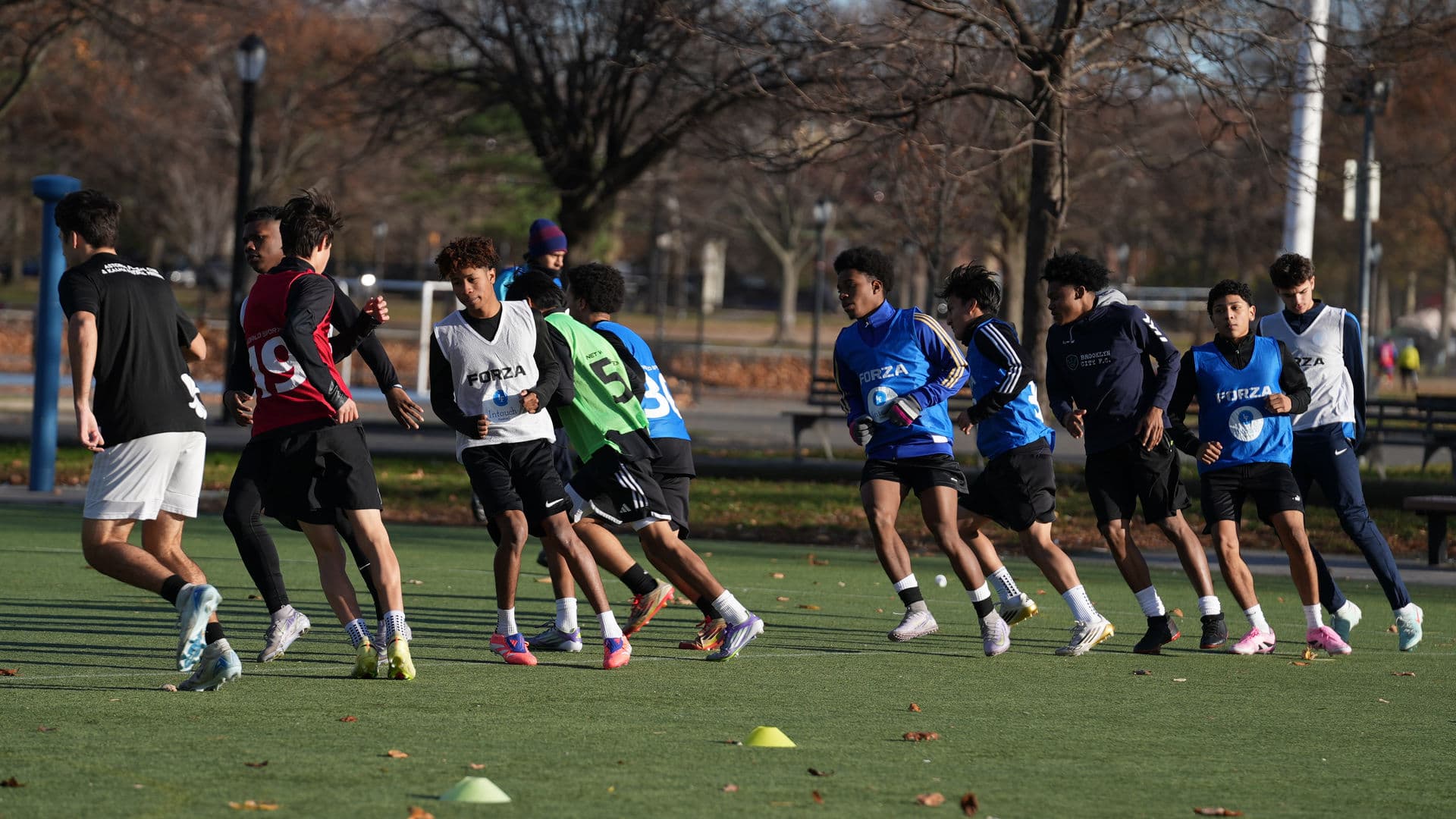 Squad training at an Intouch combine